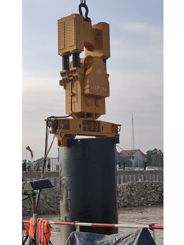 DZP180免共振振動錘柬埔寨金銀島大橋